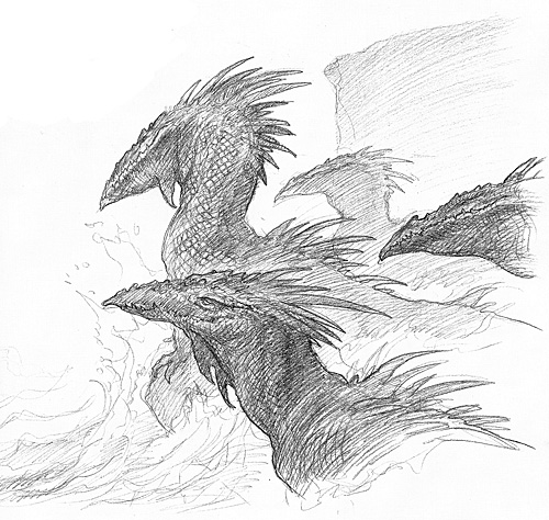 Earthsea Dragons (Sketch)